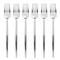 Smarty Had A Party Shiny Silver Moderno Disposable Plastic Dinner Forks (300 Forks), 300PK 9330-SFK-CASE - alternate 1